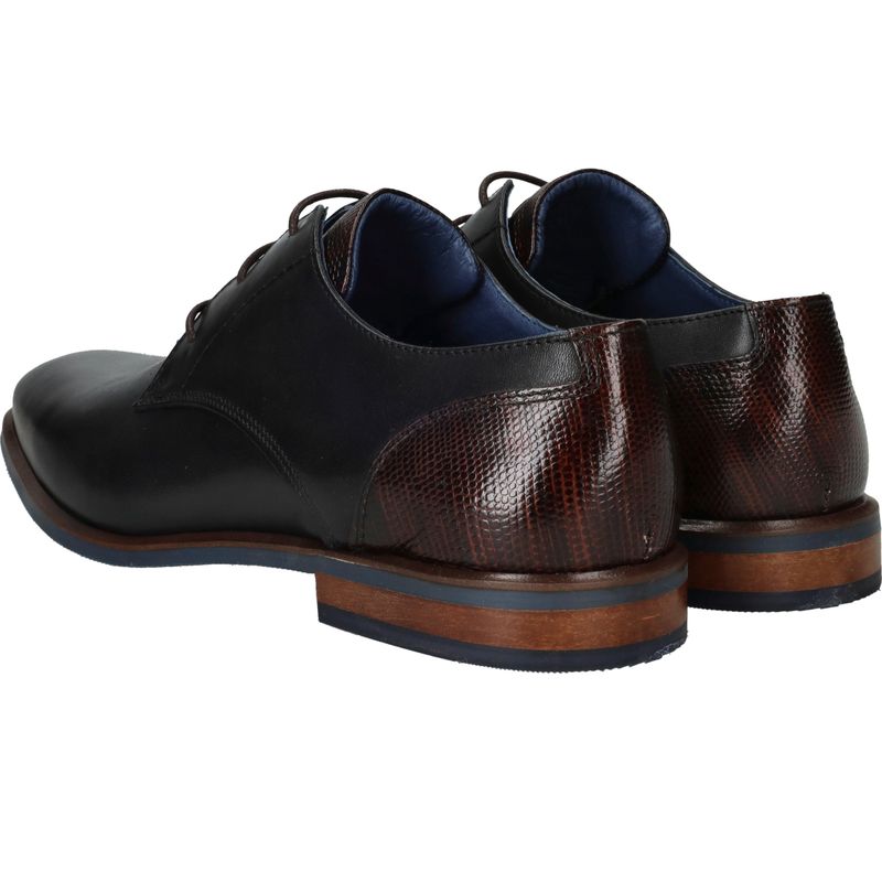 Berkelmans Sameiro Veterschoenen Zwart