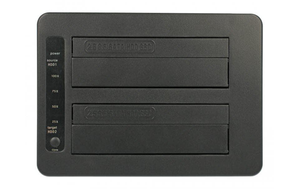 Docking- und Klonstation Dual Sata HDD / SSDDockingstation für zwei 2.5