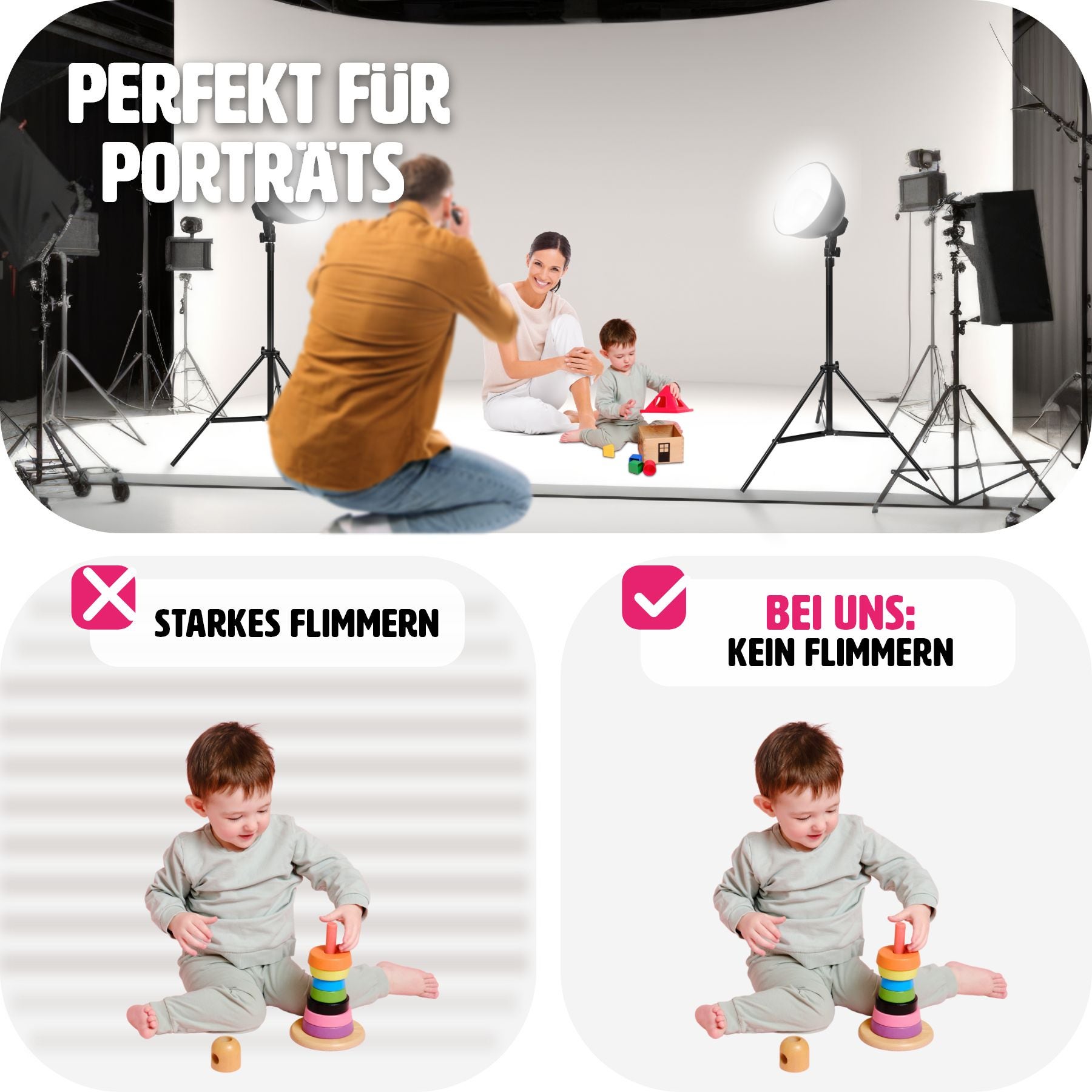 2er-Set Studioleuchte