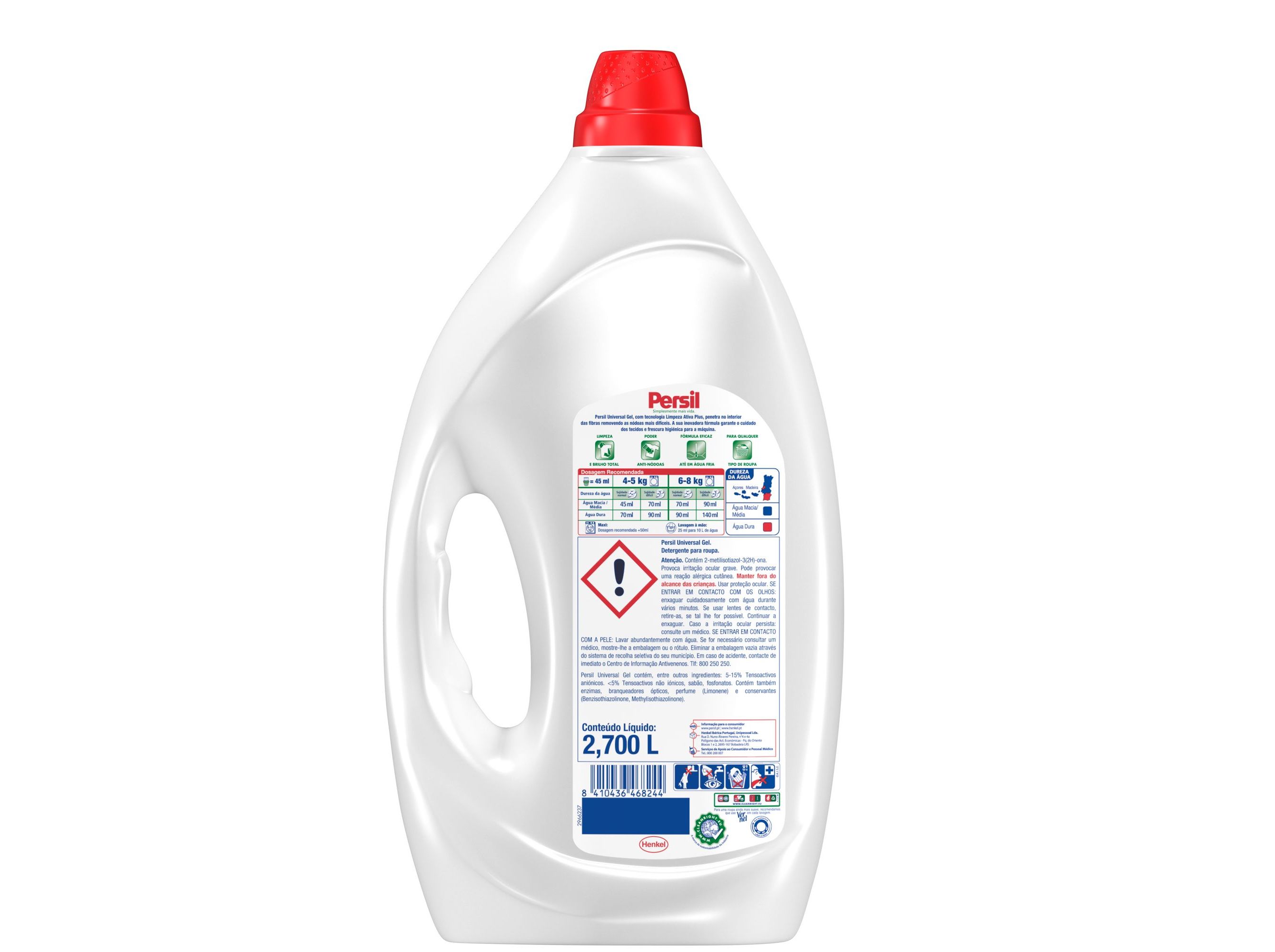 DETERGENTE ROUPA MÁQUINA LIQUÍDO PERSIL UNIVERSAL GEL 60D