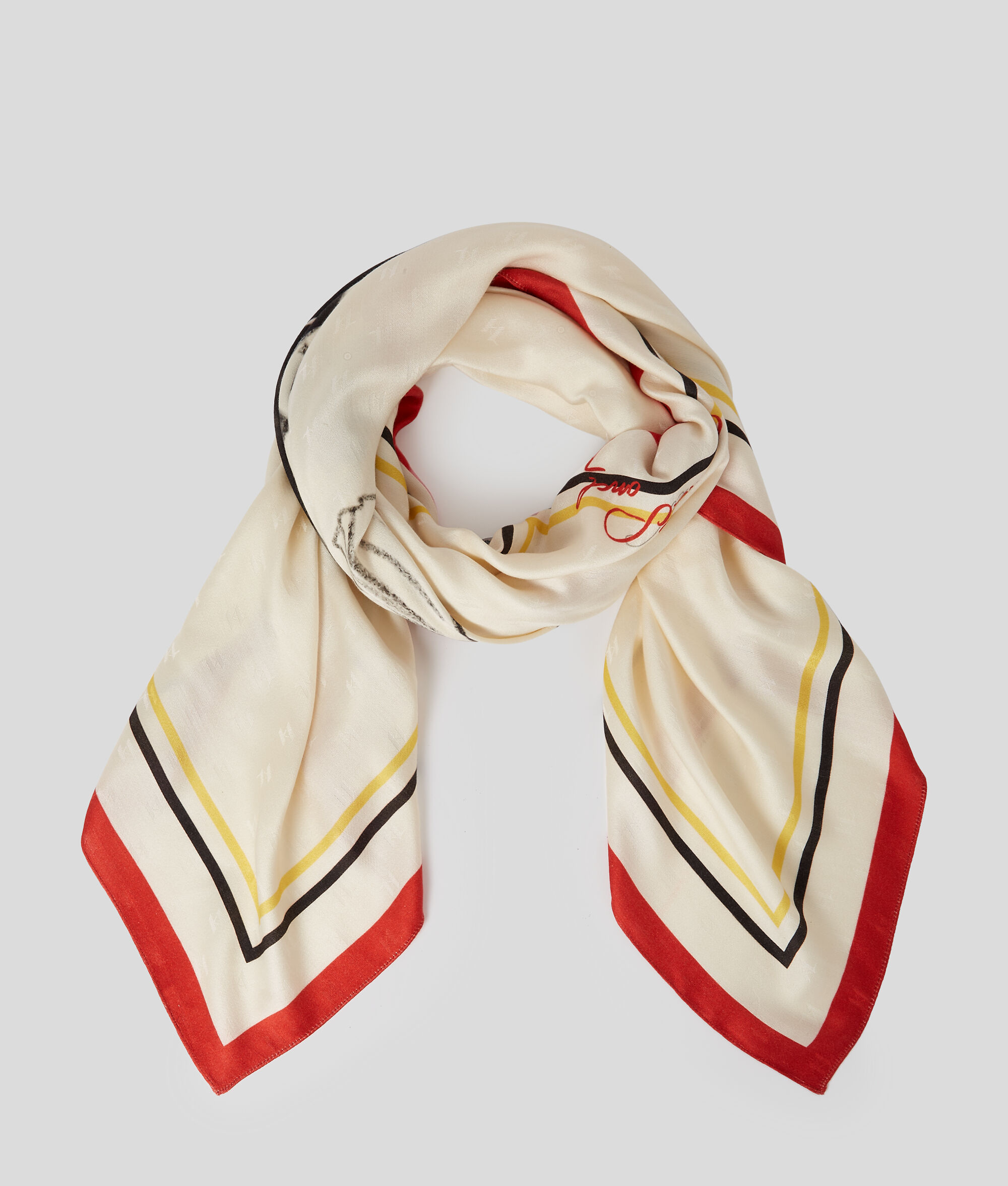 FOULARD EN SOIE DS x KARL LAGERFELD