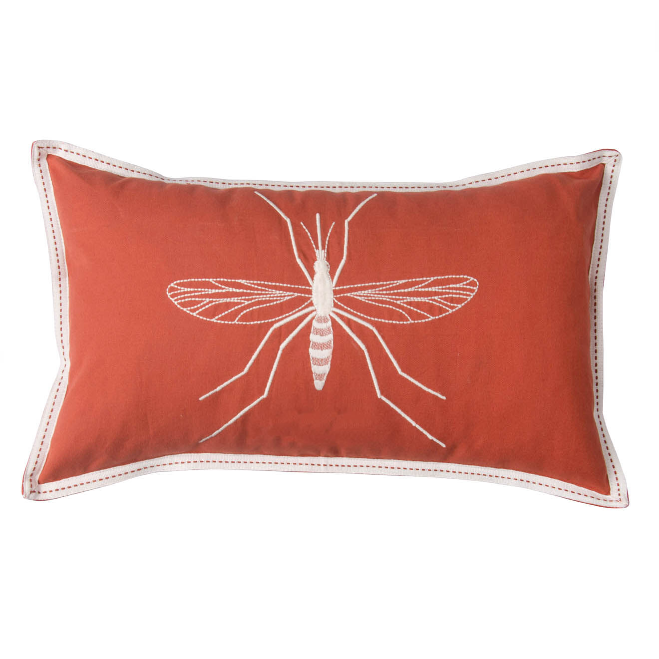 Febronie Housse de coussin Mosquito terracotta - 50x30 cm