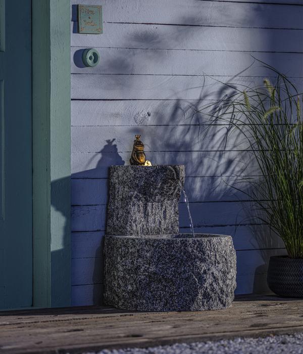 Dehner Granit-Gartenbrunnen Froschkönig, ca.
