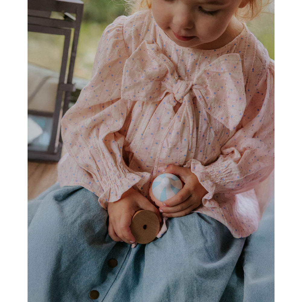 Køb Fliink Chalk Pink Check Aop Zorro Ls Sløjfe Bluse