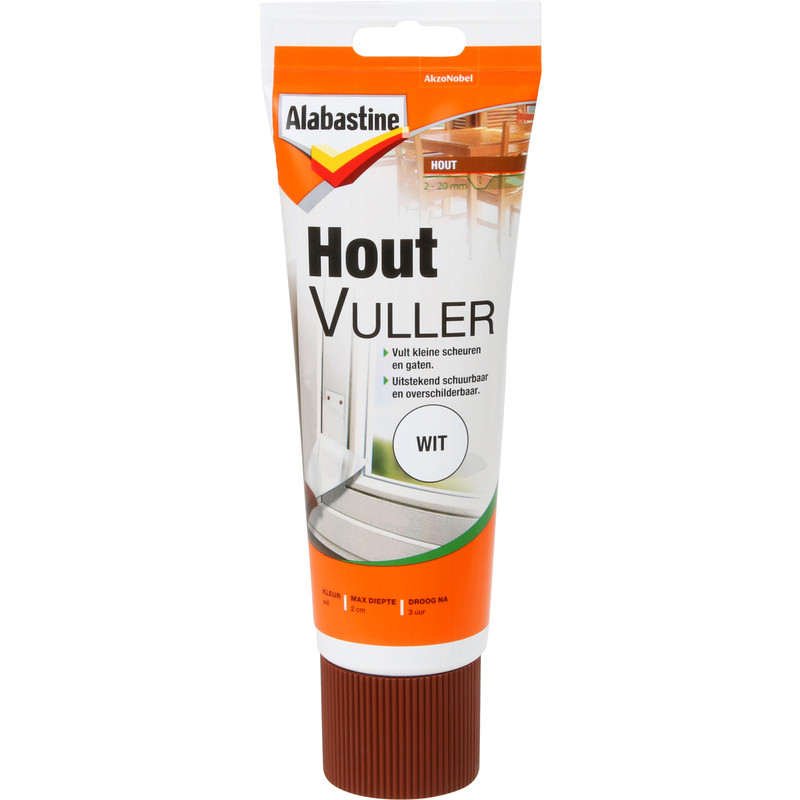 Alabastine houtvuller wit 330gr