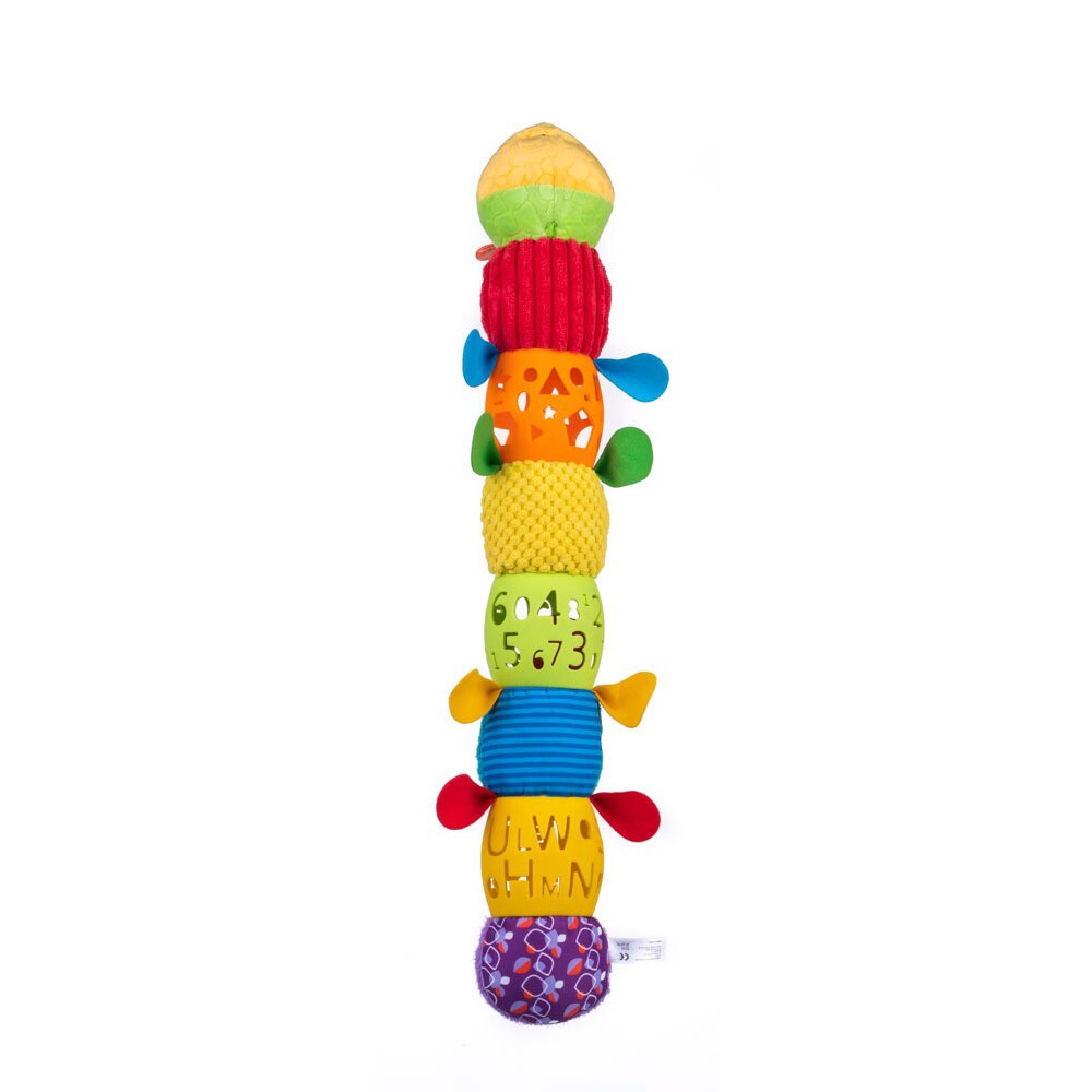 Bali Bazoo Stoffspielzeug Raupe 80208 Rassel 55 cm lang 8 verschiedene Elemente bunt
