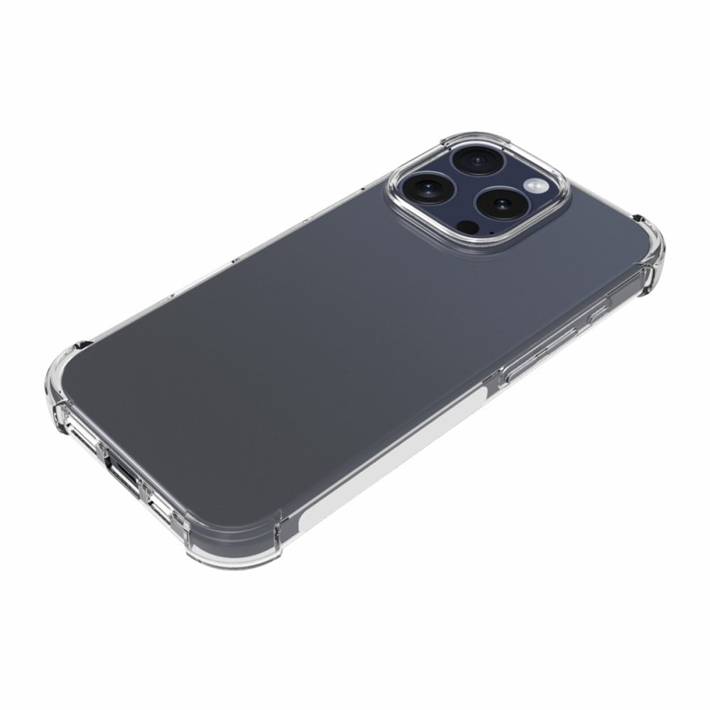 iPhone 16 Pro Gummi Hülle Case Slim Design mit Air Cushion Fallschutz - Transparent