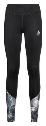 Collant Long Femme Odlo Essential Print Noir