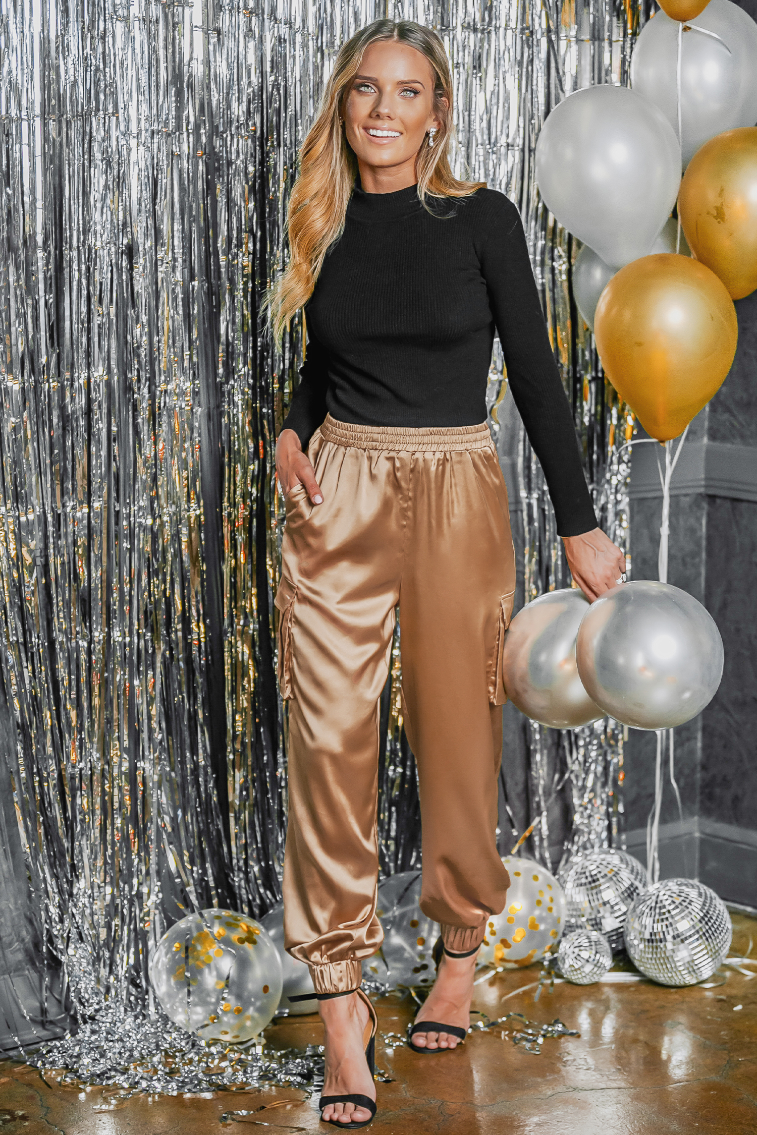 Pantalon trapèze à poches