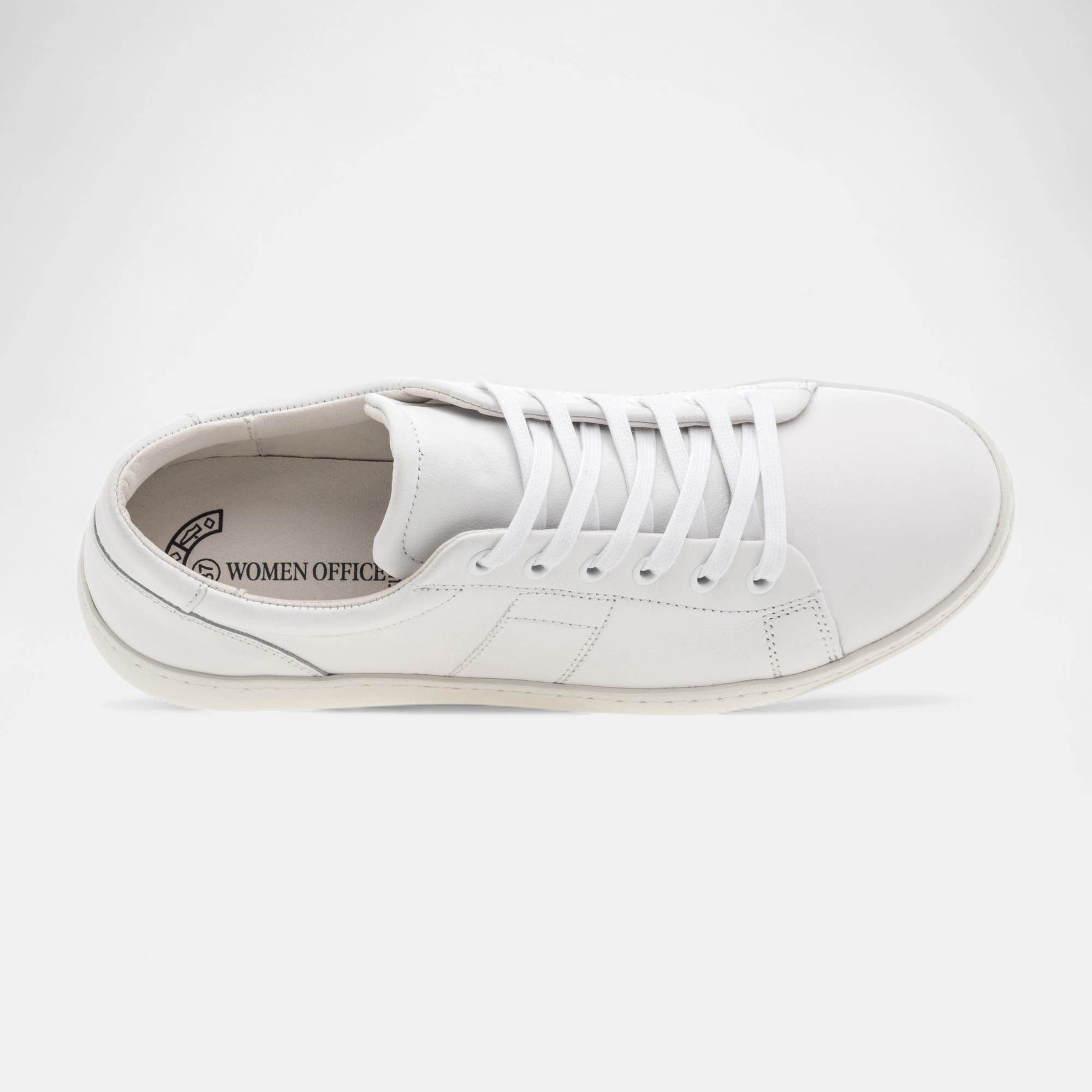 Baskets basses Femme en cuir blanc