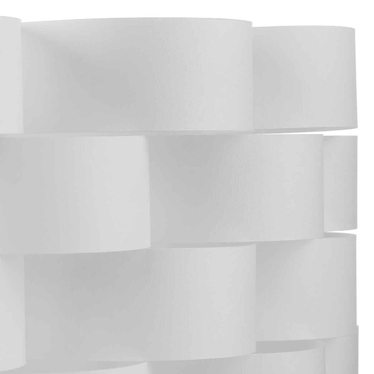 SUSPENSION PAPIER PLASTIQUE MOKI BLANC D.42CM