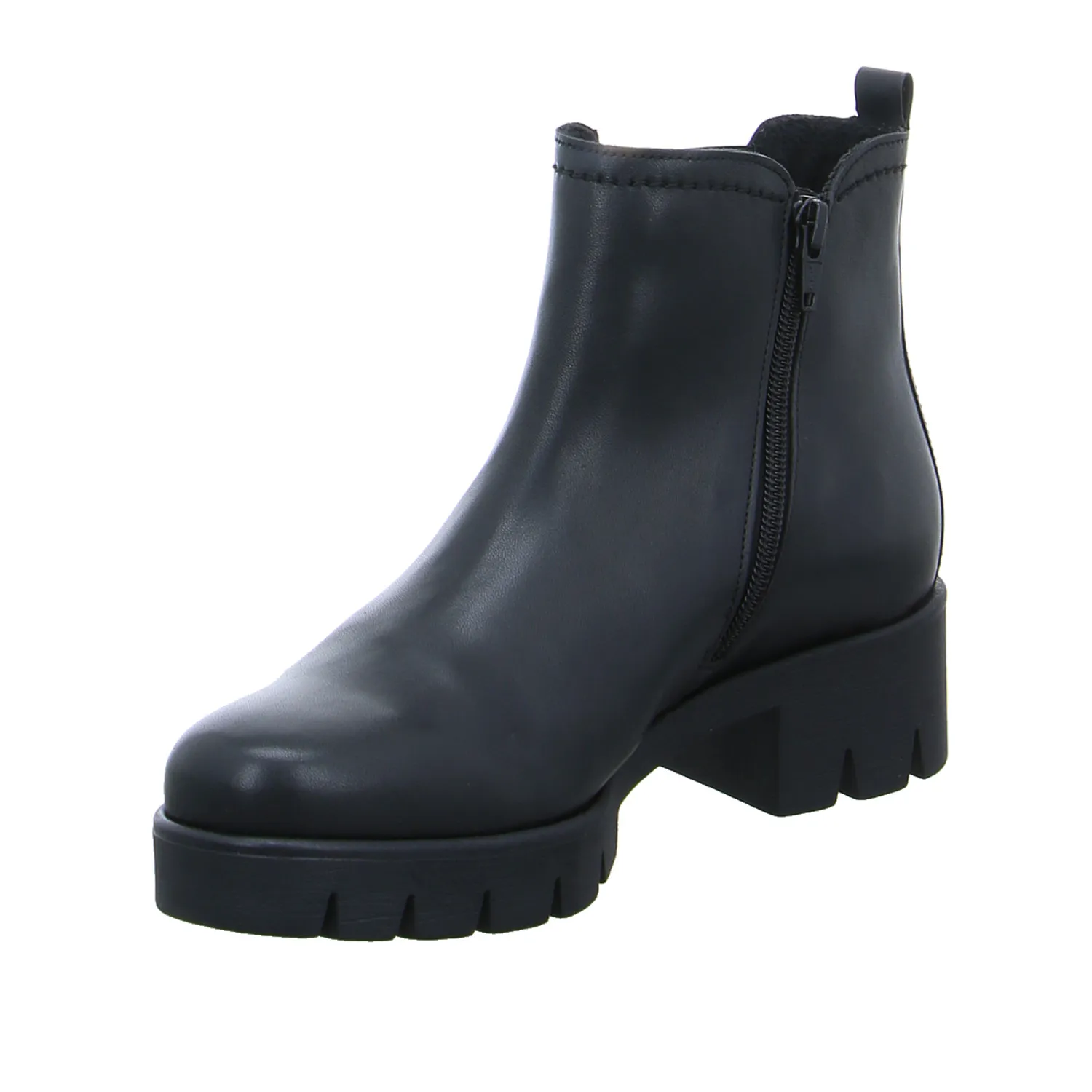 GABOR Stiefelette Schwarz Leder