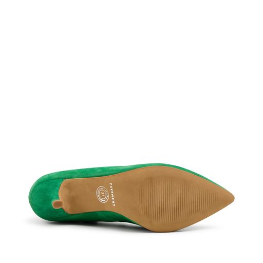 Pavement Willa Højhælede Sko, Green Suede, 38