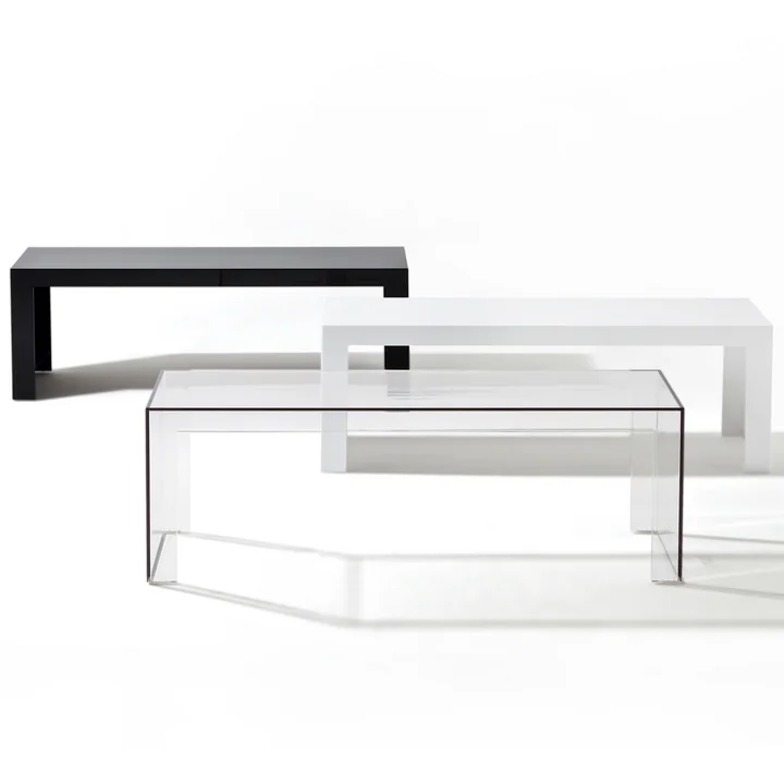 Kartell - Invisible Side Beistelltisch 120 x 40 x 40 cm, glasklar