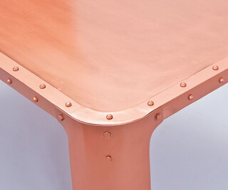 Couchtisch Niklas 110 x 45 cm Metall Kupferfarbig