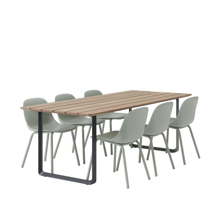 Muuto Fiber tuinstoel zwart
