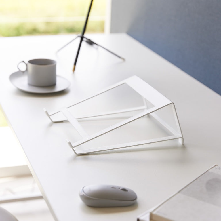 Yamazaki Tablet & Laptop Standaard - Tower - Wit