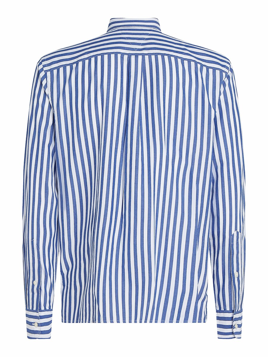 TOMMY HILFIGER<br>Camisa de popeline com listras retas