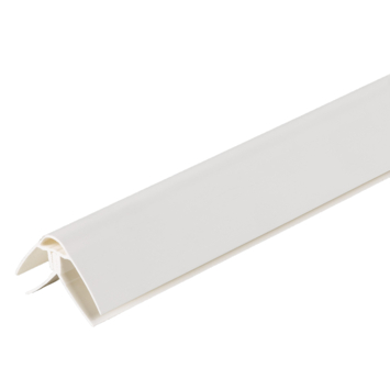 Dumapan XS hoekprofiel wit PVC 260cm