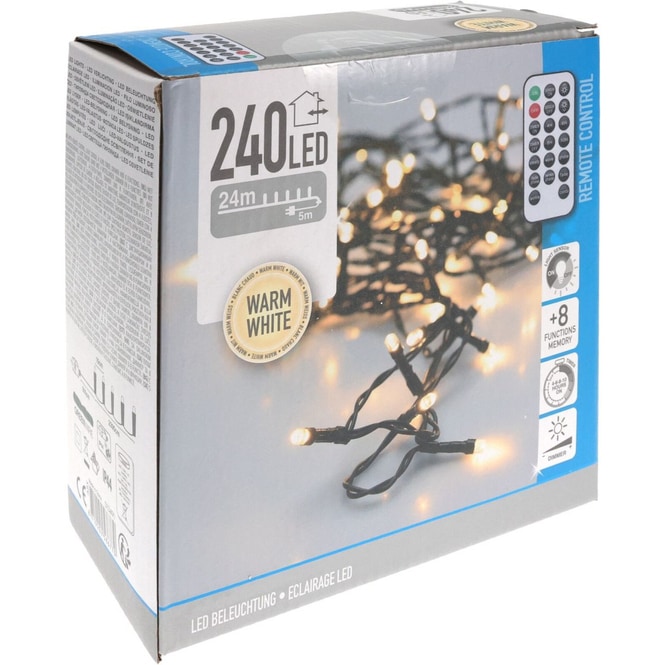 240er LED Lichterkette - ca. 24 m - warmweiß