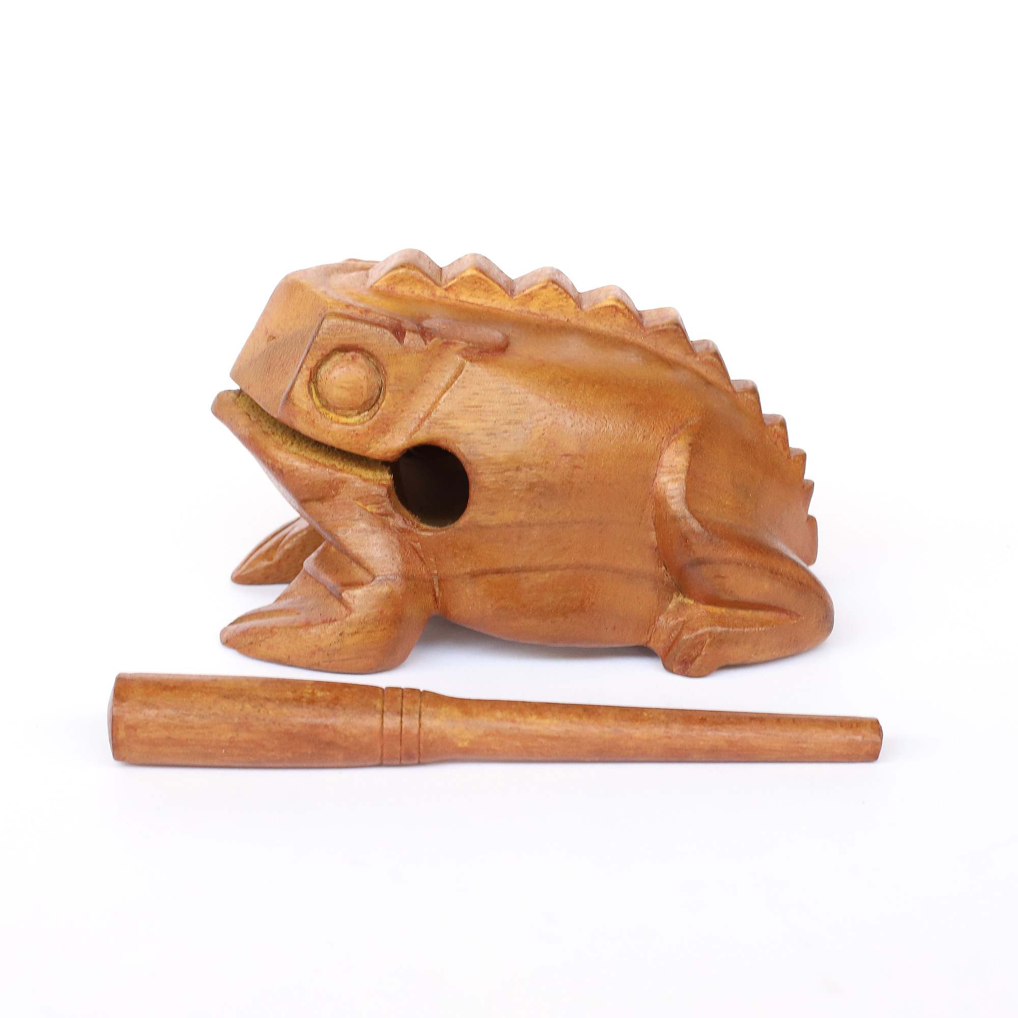 Klangfrosch aus 'Albesia'-Holz, hellbraun, T 18 cm, B 10 cm, H 10 cm günstig bestellen