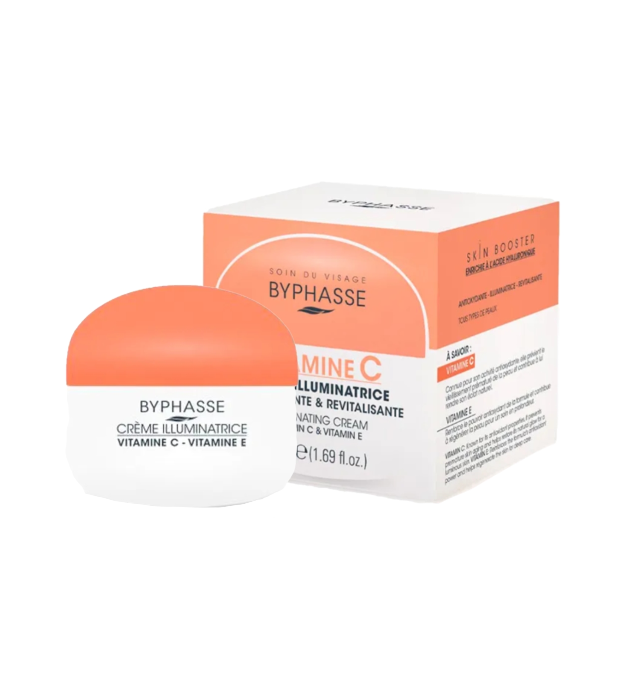 Byphasse - Creme hidratante iluminador com Vitamina C