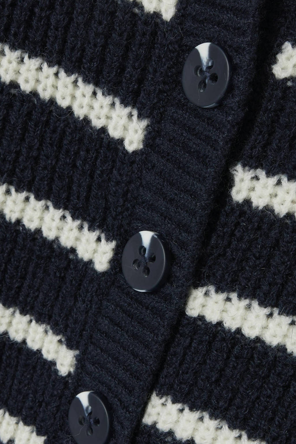 NAME IT gestreept vest NMFVERONJA donkerblauw/ecru