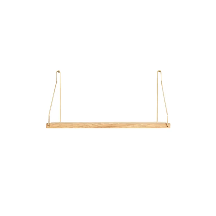 Frama - Shelf Regal 40 x 20 cm, Eiche / Messing