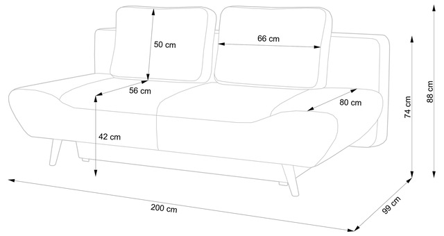 Home affaire Schlafsofa »Segmon« einfach in ein bequemes Bett umwandeln, inklusive Bettkasten