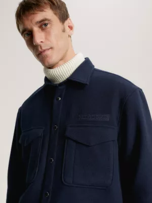 Camisa de corte justo com logo do arquivo