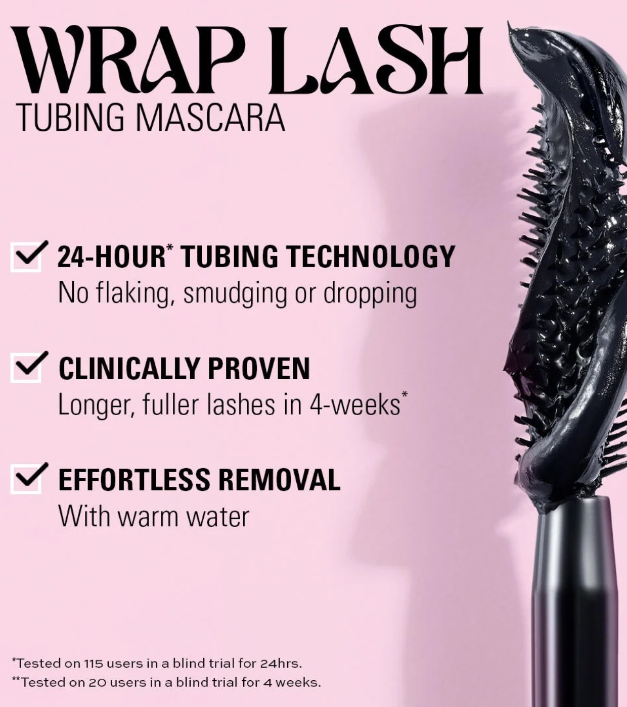 Makeup Revolution - Máscara para Cílios Wrap Lash - Burgundy