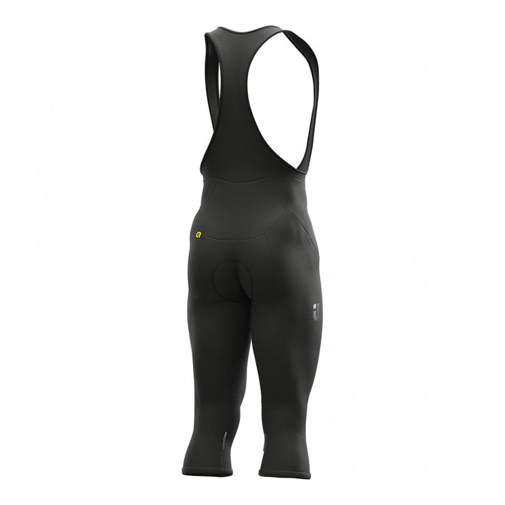Ale WINTER 3/4 - Cuissard À bretelles Homme black/black