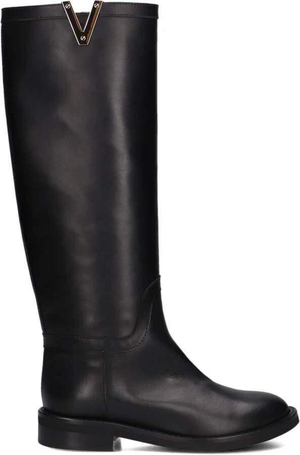 VIA ROMA 15 Hoge Laarzen Dames Luxury 4416 Maat: 41 Materiaal: Leer Kleur: Zwart