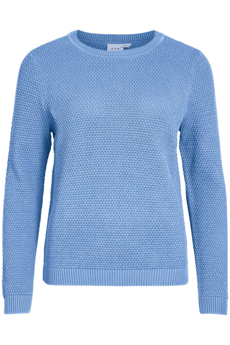 Vila blauwe dames trui