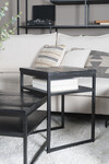 Salontafel Delhi rond zwart