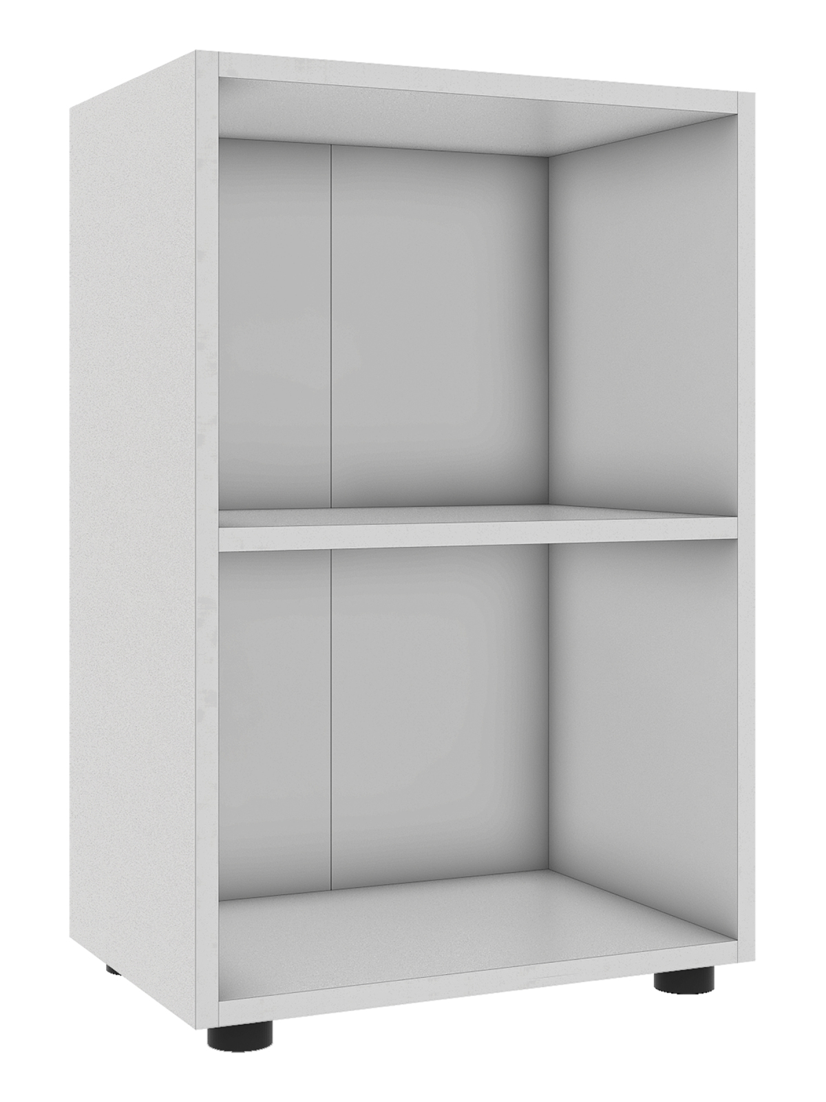 Regal ULAS - weiß - 2 Fächer - 49 cm