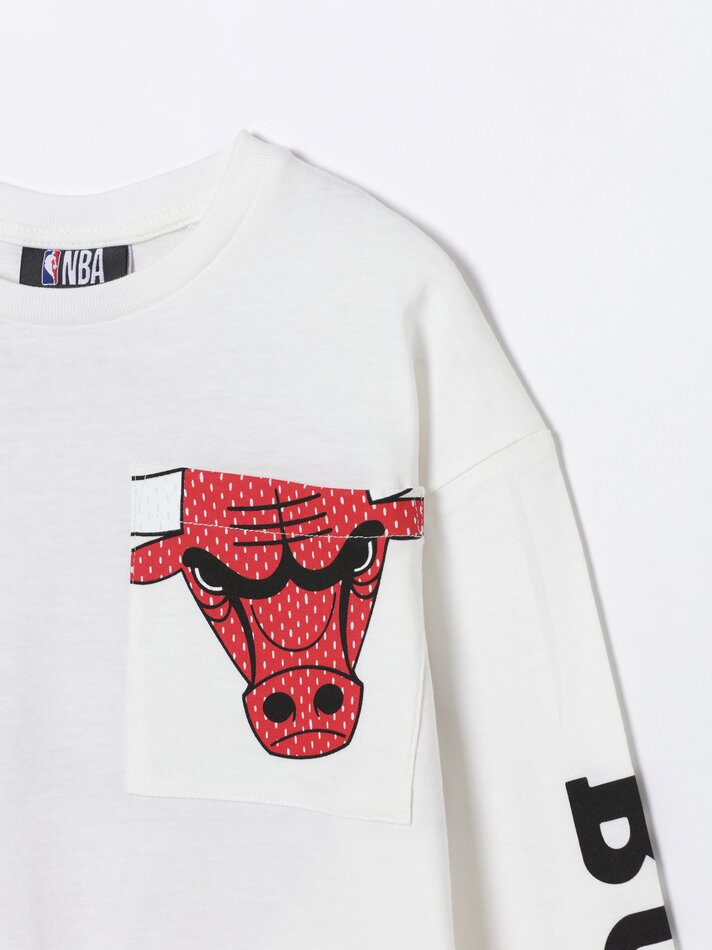 Camisa do Chicago Bulls da NBA - Branca