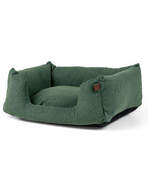 Fantail Mand Snooze Botanical Green - Groen - Hondenmand