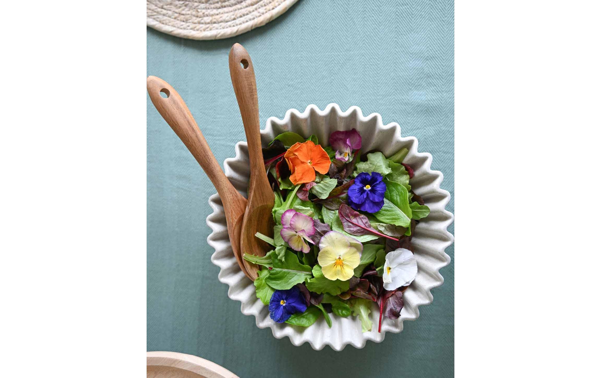 Salatbesteck Nature2-teiliges Salatbesteck