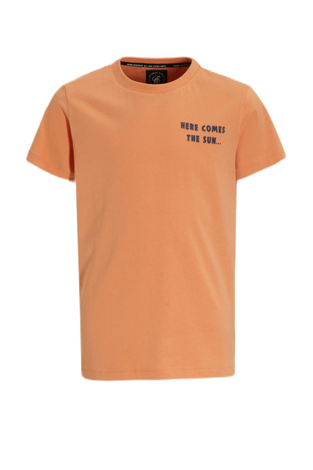 Me & My Monkey T-shirt Puck met printopdruk oranje