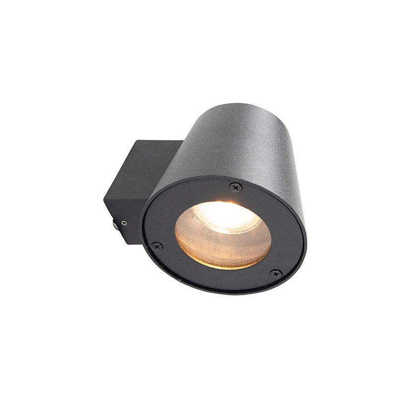 Moderne buitenwandlamp zwart IP44 - Skittle