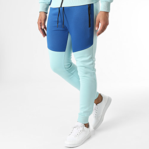 Ensemble De Survetement E379 Bleu Clair Bleu Roi