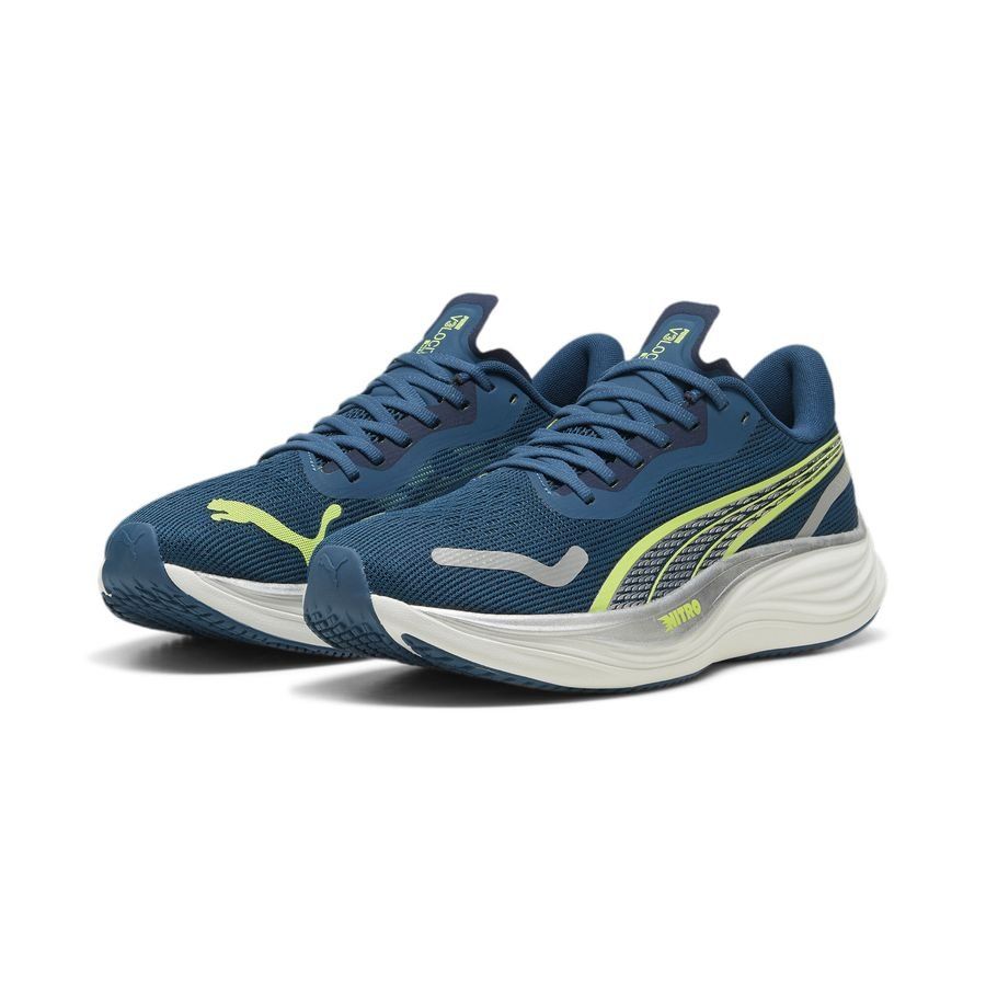 PUMA Velocity Nitro 3 Chaussures de Running - PUMA Navy/Light Green