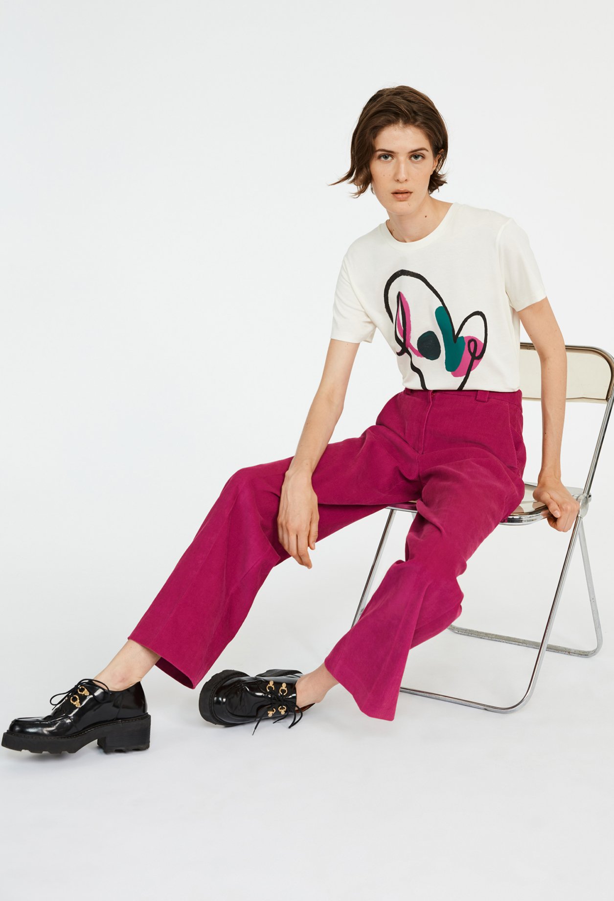 T-shirt manches courtes coeur