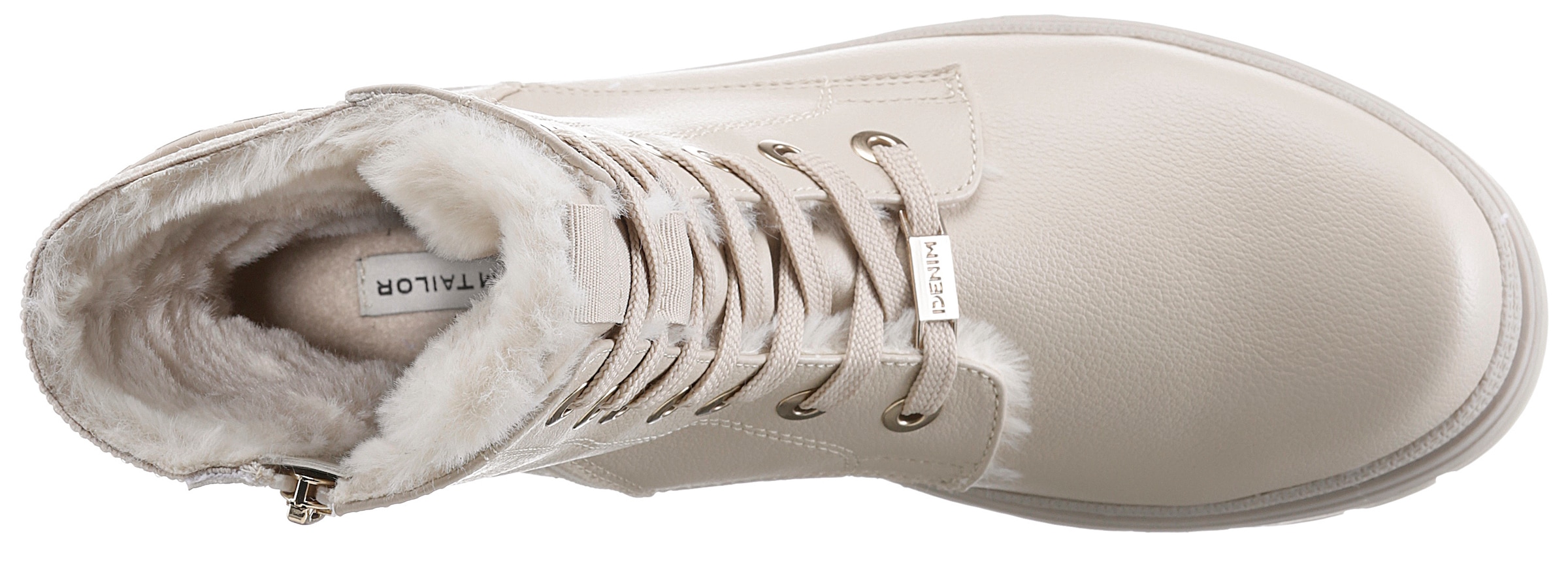 TOM TAILOR Schnürboots  Winterstiefel mit Logoprägung an der Ferse