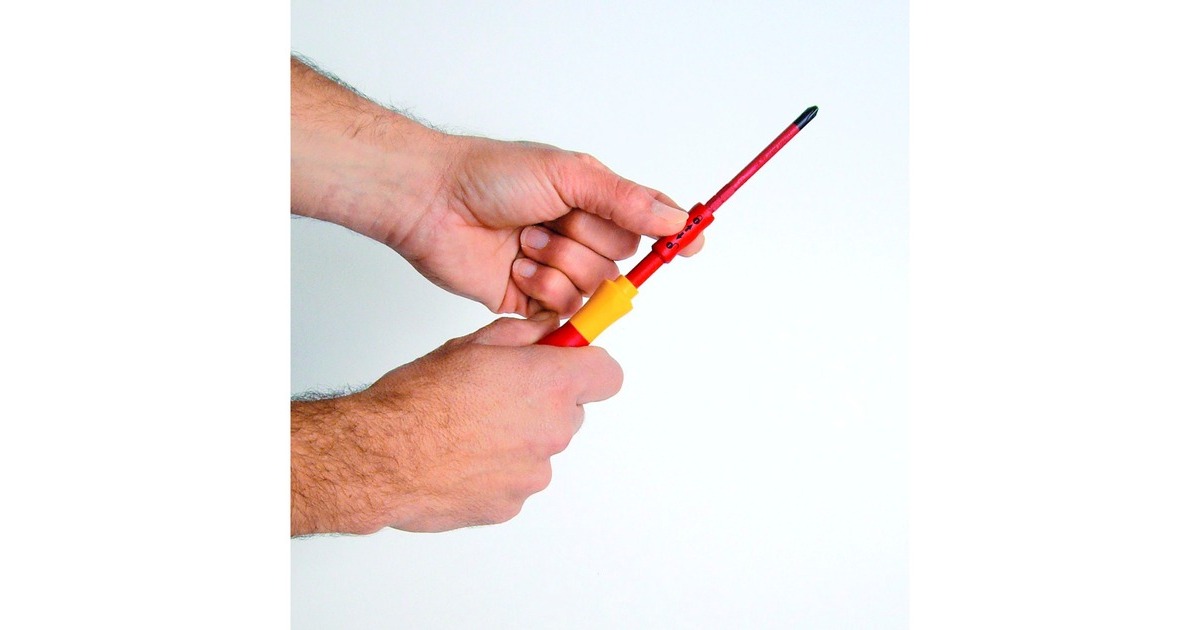 WihaSchroevendraaier en bitset slimVario  (Rood/geel, Sleufkop, Pozidriv, PlusMin/Pozidriv 10-delig incl. opvouwbaar etui)