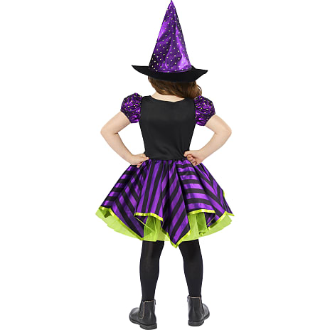 Halloween neonheks kostume str. 128