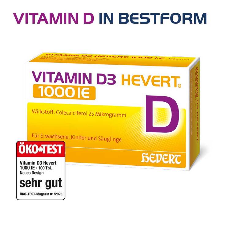 Vitamin D3 Hevert 1000 I.E. Tabletten, 100 St