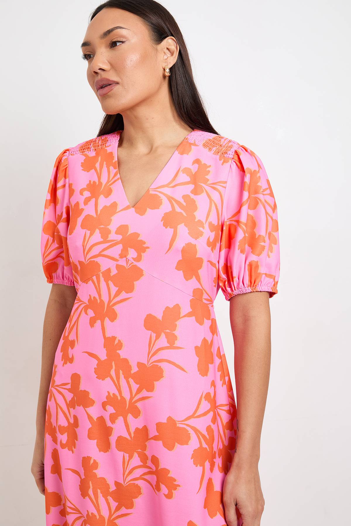 Wallis Robe À Thé Florale D'été