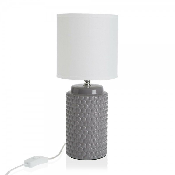 Lampe de bureau gris céramique (14,5 x 35 x 14,5 cm)